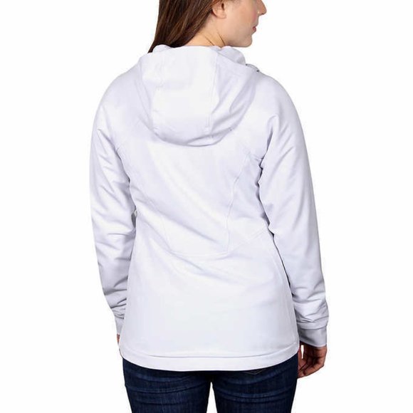 Kirkland Signature Ladies' Water-Repellent Wind Resistant Softshell Jacket White - Picture 2 of 10